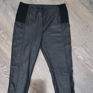 Jessica Simpson faux leather maternity leggings